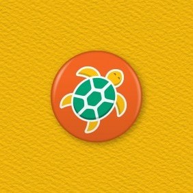 Turtle Button Badge